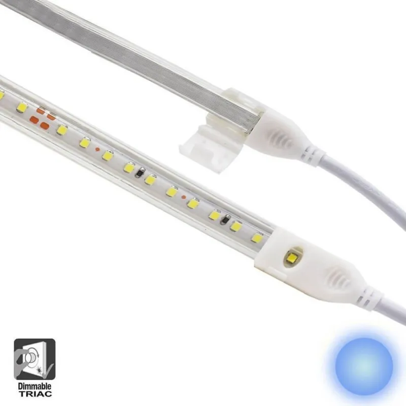 10W 220V AC SMD 2835 120 LED / M Warm White IP65 - 10mm