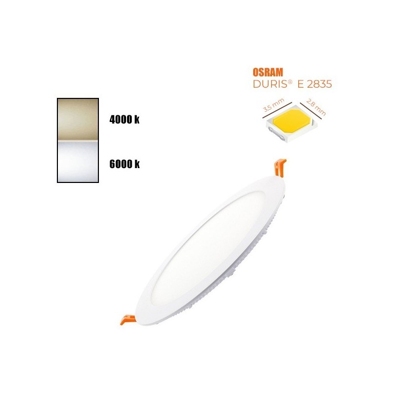 Placa Slim LED Circular 18W OSRAM Chip