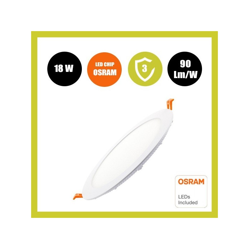 Placa Slim LED Circular 18W OSRAM Chip