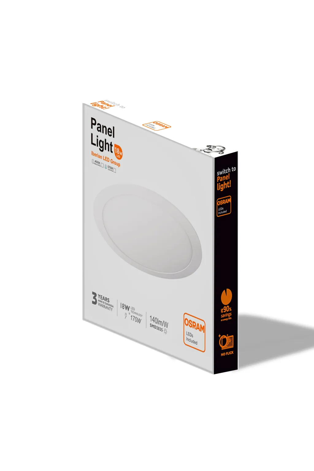 Placa Slim LED Circular 18W OSRAM Chip