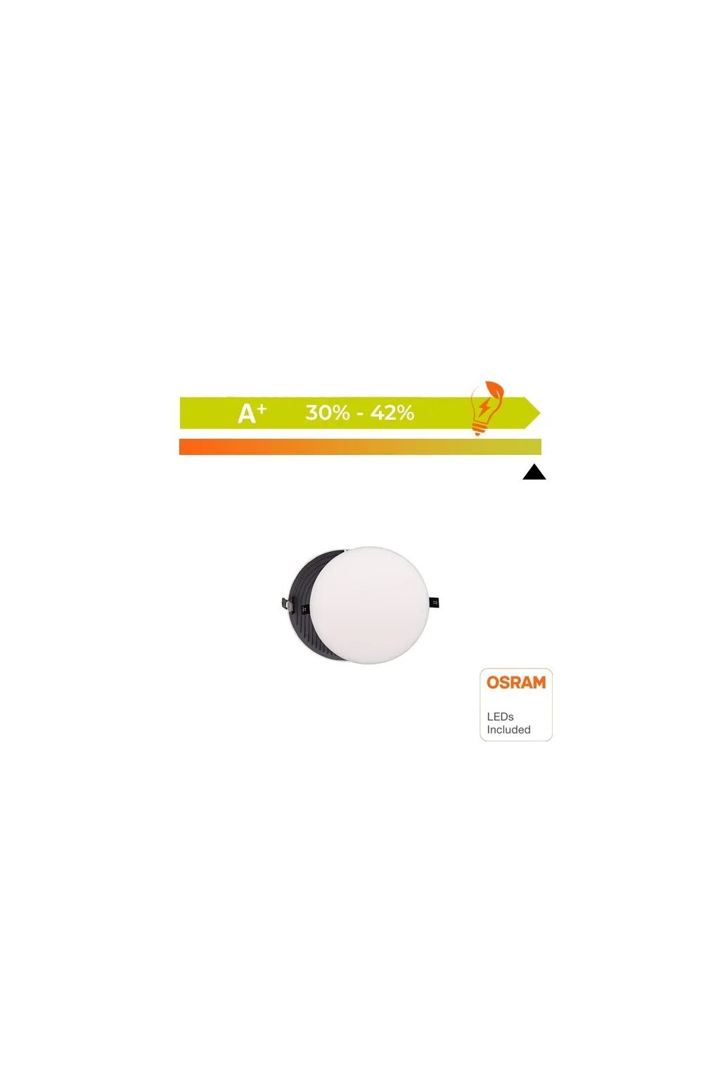 Downlight LED 8W - Frameless QUASAR - OSRAM CHIP DURIS E 2835 - CCT