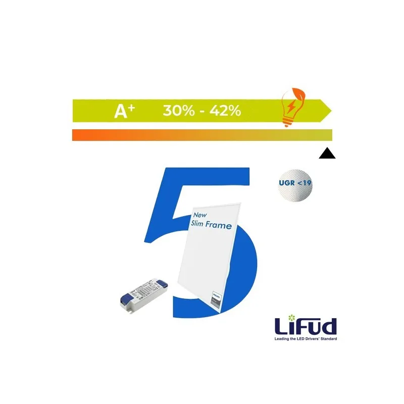 PANEL LED 60X60 UGR CON DRIVER LIFUD REGULABLE DALI