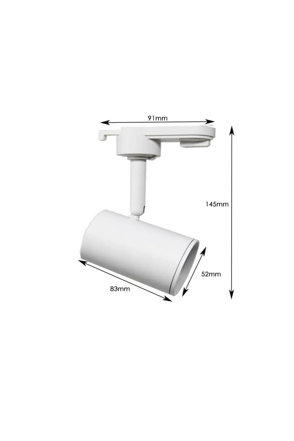 Foco de Carril BLANCO para Lámpara GU10