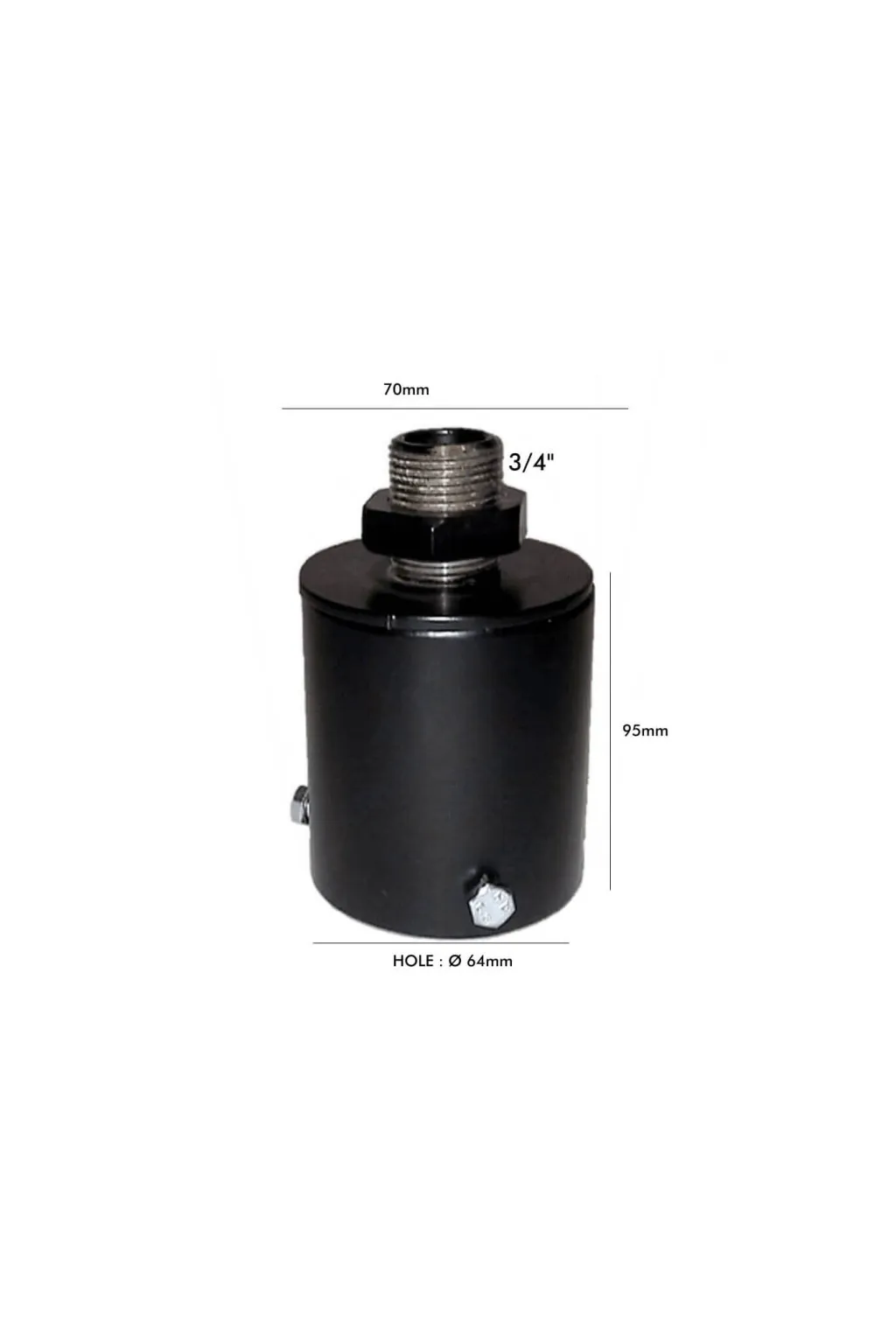 Soporte de acoplamiento para columna farola LED