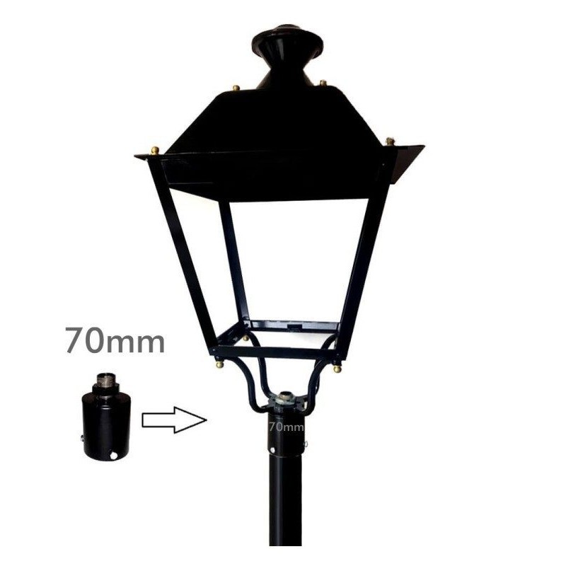 Soporte de acoplamiento para columna farola LED