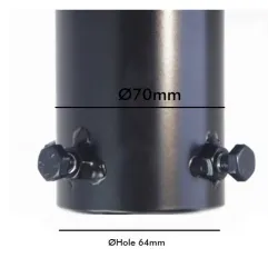 Cruceta de Acero de 3 Brazos