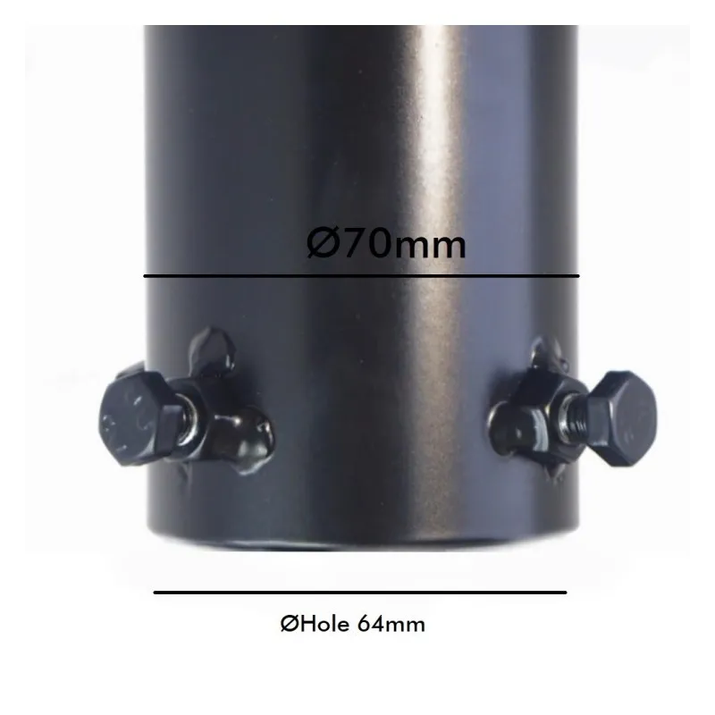 Cruceta de Acero de 3 Brazos