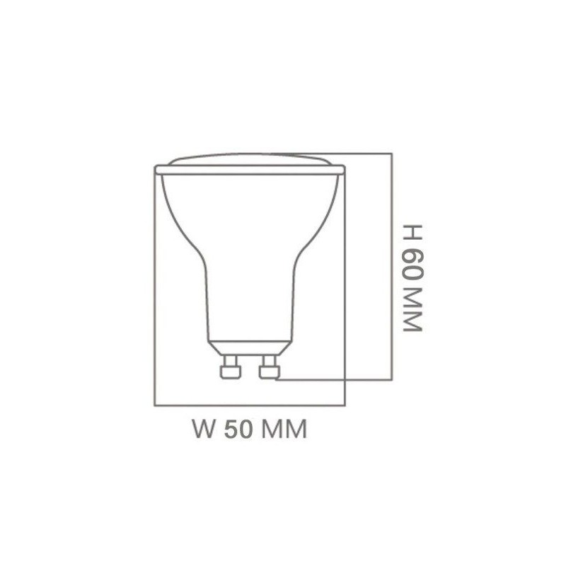 GU10 - 6W  - 120° - Osram Chip