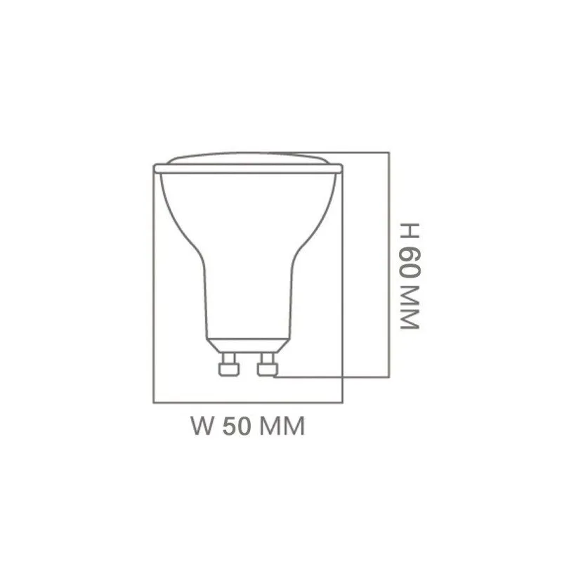 GU10 - 6W  - 120° - Osram Chip