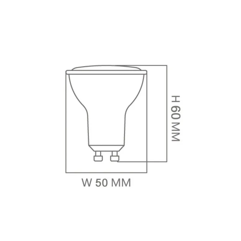 GU10 - 6W  - 120° - Osram Chip