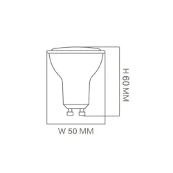 Dicroica LED 6W 38° GU10 - OSRAM Chip