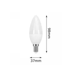 Bombilla LED Vela 6W E14 C37 180º - OSRAM Chip