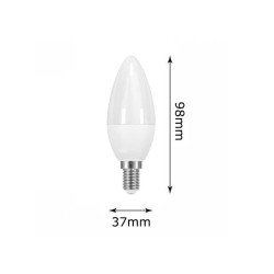 Bombilla LED Vela 6W E14 C37 180º - OSRAM Chip