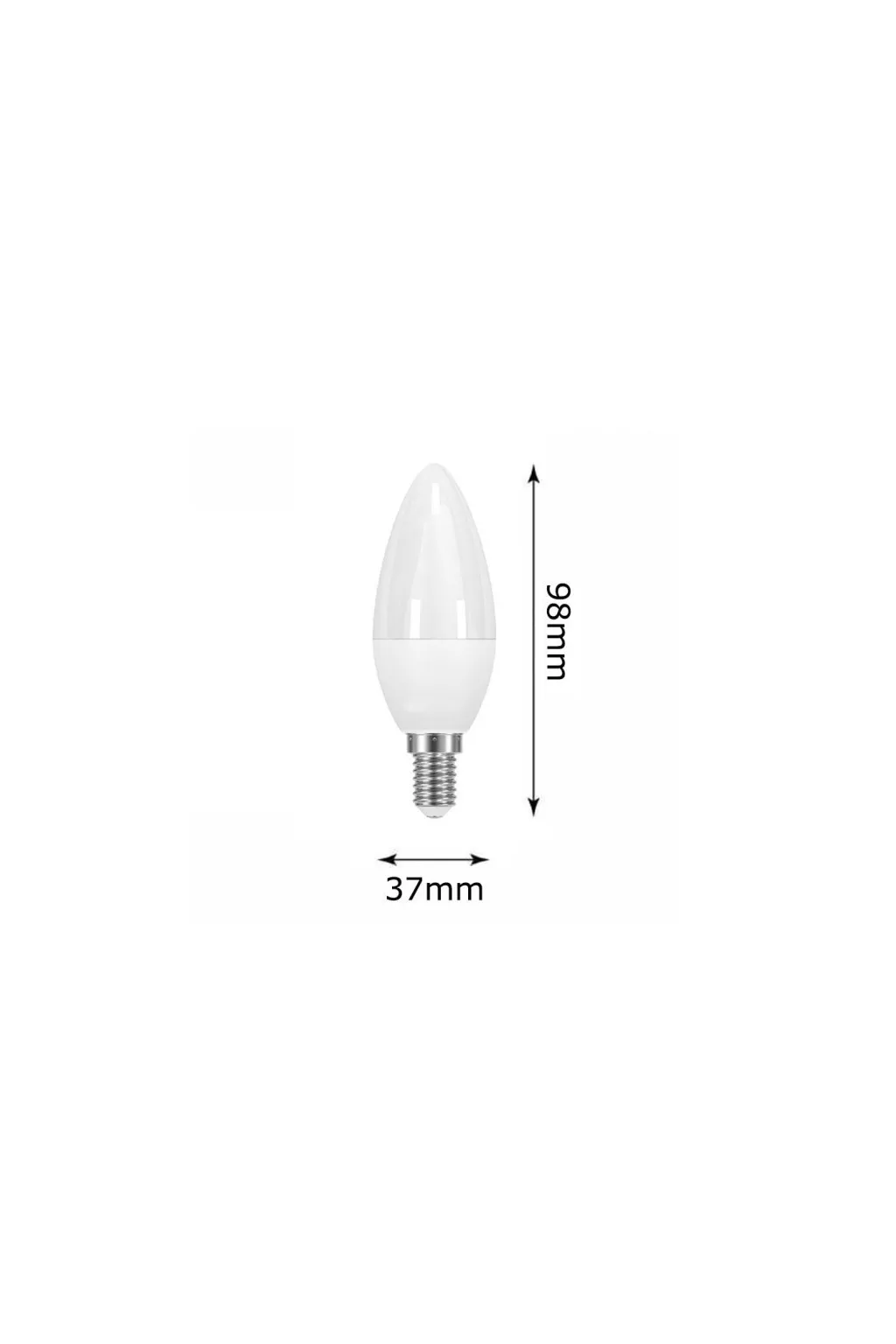 Ampoule LED Bougie 6W E14 C37 180º - OSRAM Chip