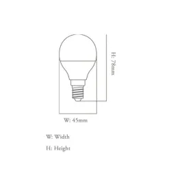 Ampoule LED 6W E27 G45 220º - OSRAM Chip