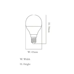 Bombilla LED 6W E27 G45 220º - OSRAM Chip