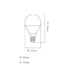 Bombilla LED 6W E27 G45 220º - OSRAM Chip