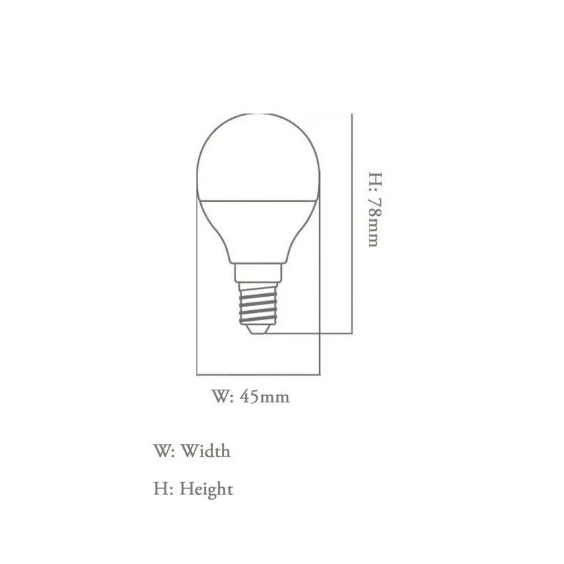 Bombilla LED 6W E27 G45 220º - OSRAM Chip