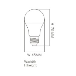 Ampoule LED 6W E27 G45 220º - OSRAM Chip