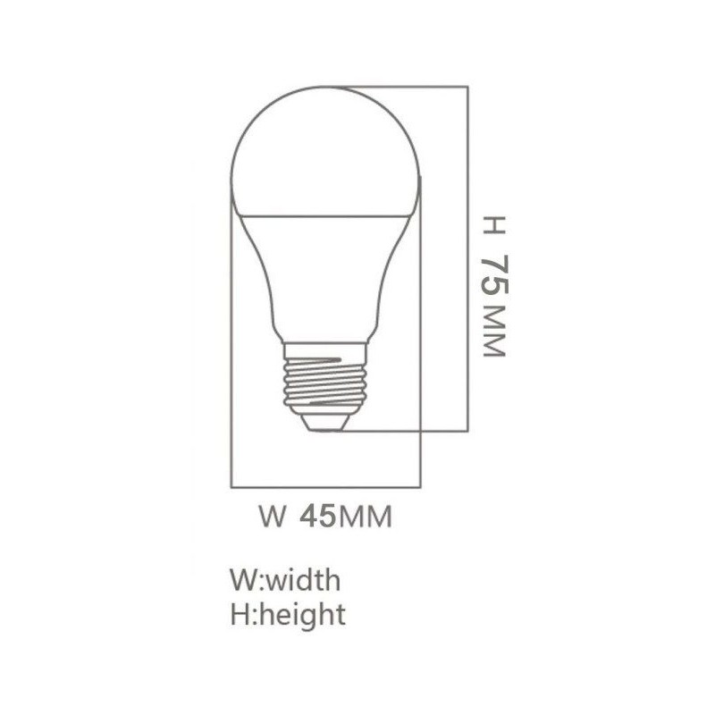 Ampoule LED 6W E27 G45 220º - OSRAM Chip