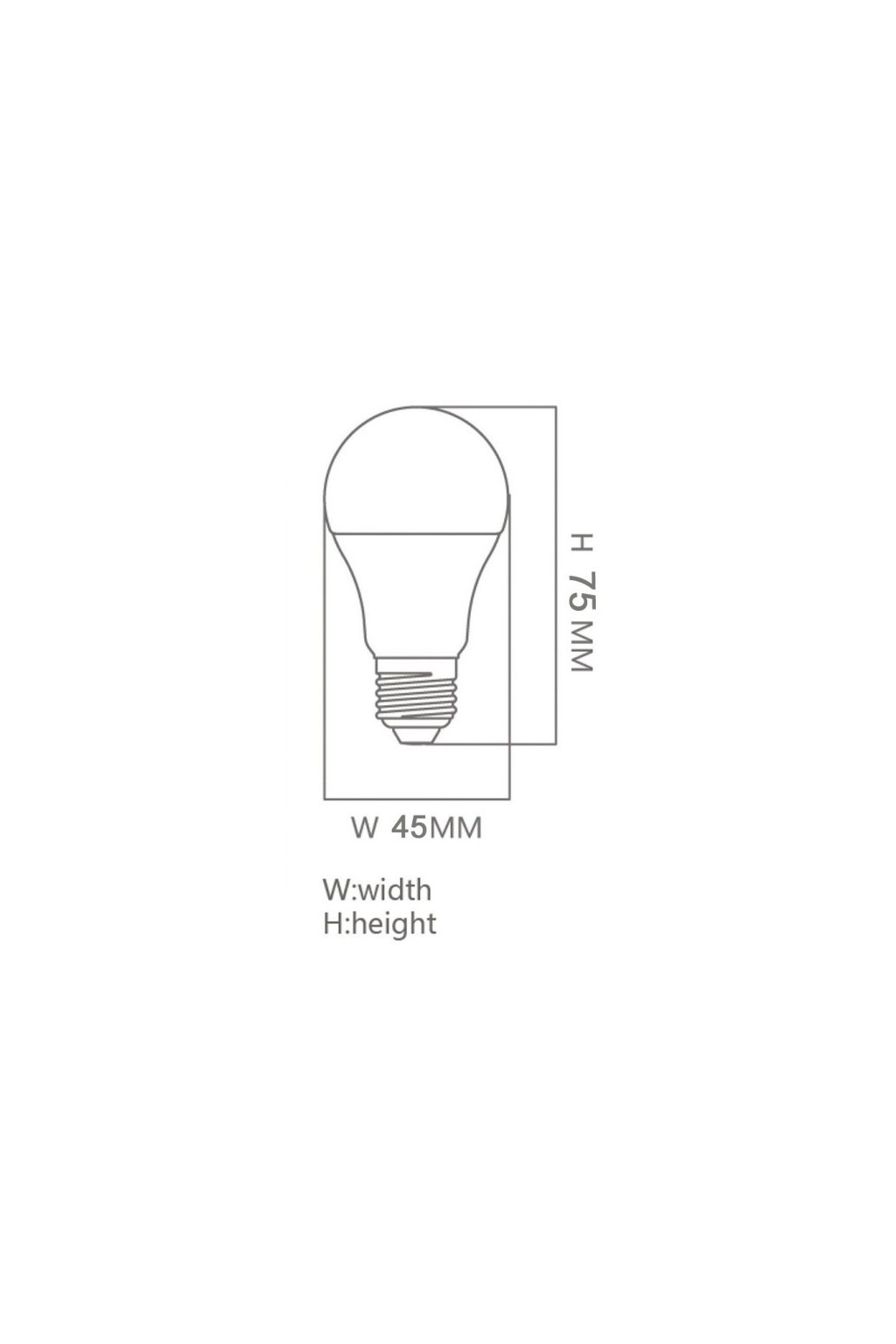 Bombilla LED 6W E27 G45 220º - OSRAM Chip