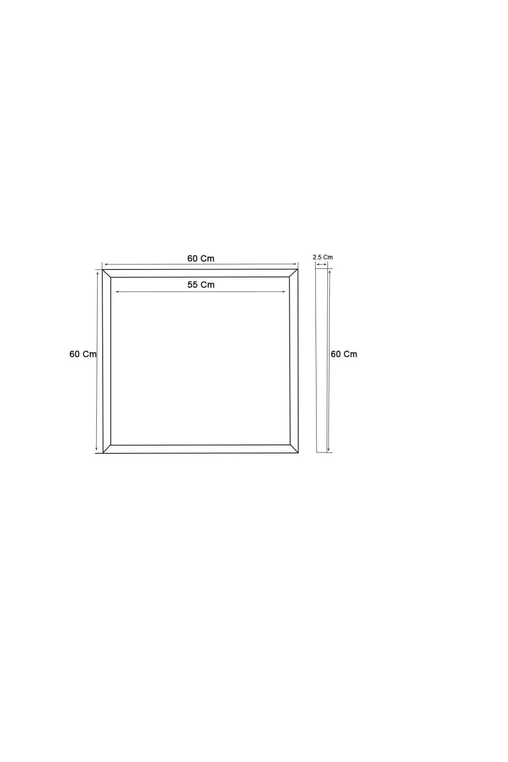 FIT Panel LED 60x60 40W Marco Luminoso Blanco - CCT