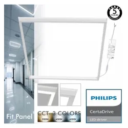 FIT Dalle LED - 60x60 - 40W   - cadre blanc - CCT