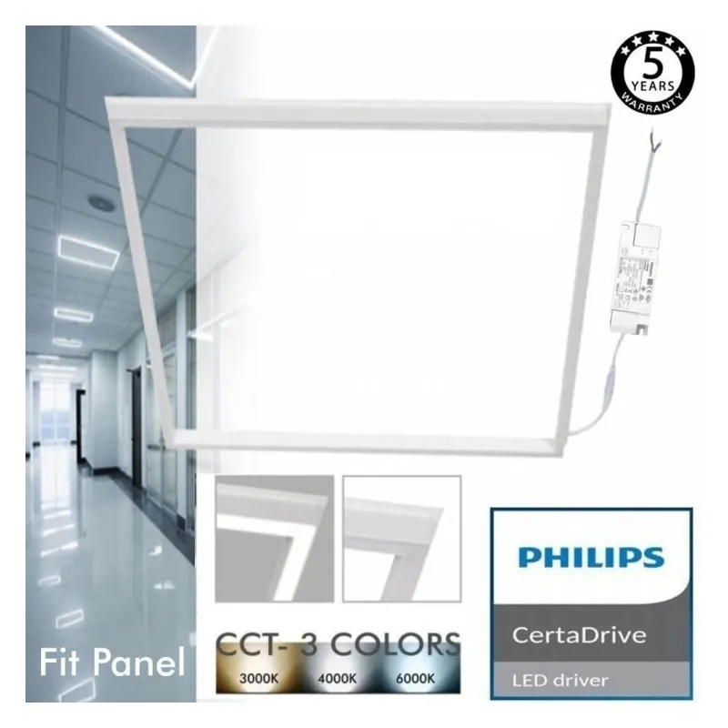 FIT Dalle LED - 60x60 - 40W   - cadre blanc - CCT