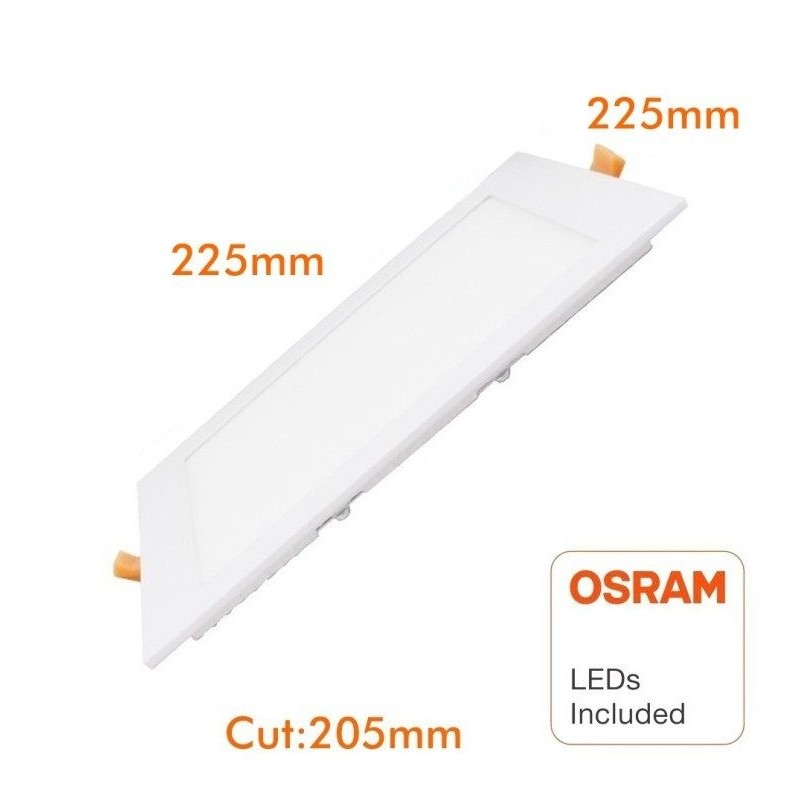 Placa Slim LED Cuadrada 20W OSRAM Chip