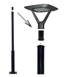 Soporte adaptador de luminaria LED para columna - 60mm