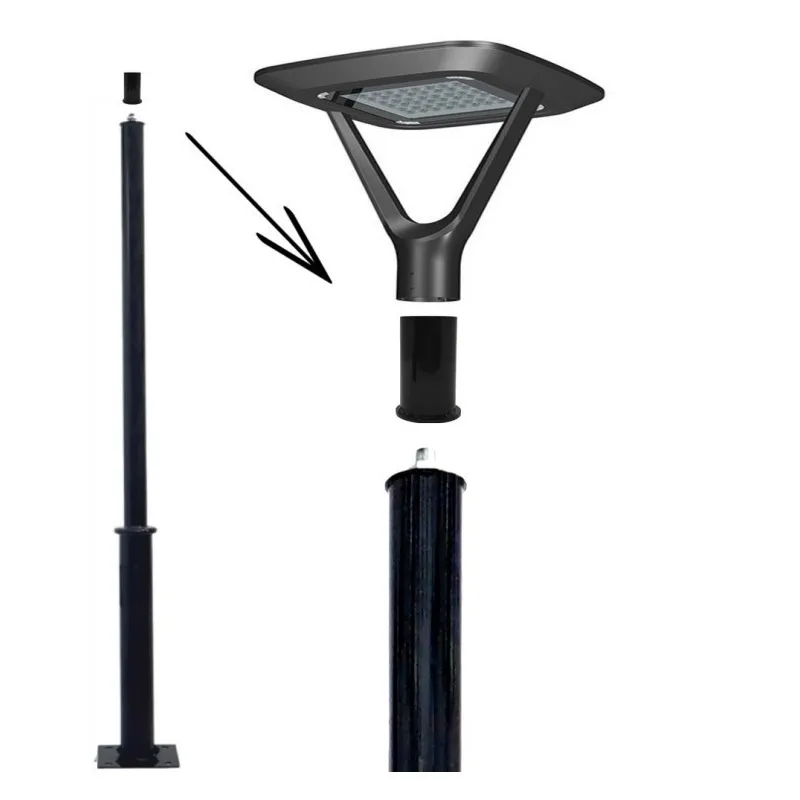 Soporte adaptador de luminaria LED para columna - 60mm