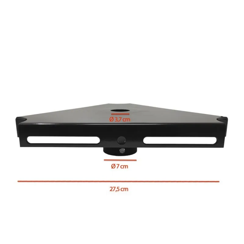 Platine pour 1, 2 ou 3 projecteurs pour poteau d'éclairage public