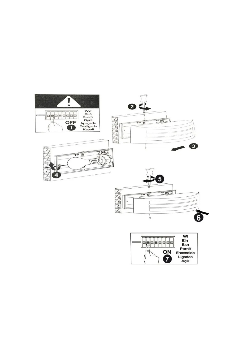 Applique pour LED E27 GOTHENBURG INOX - Extérieure IP44