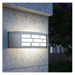 Aplique para LED E27 GOTEMBURGO INOX Exterior