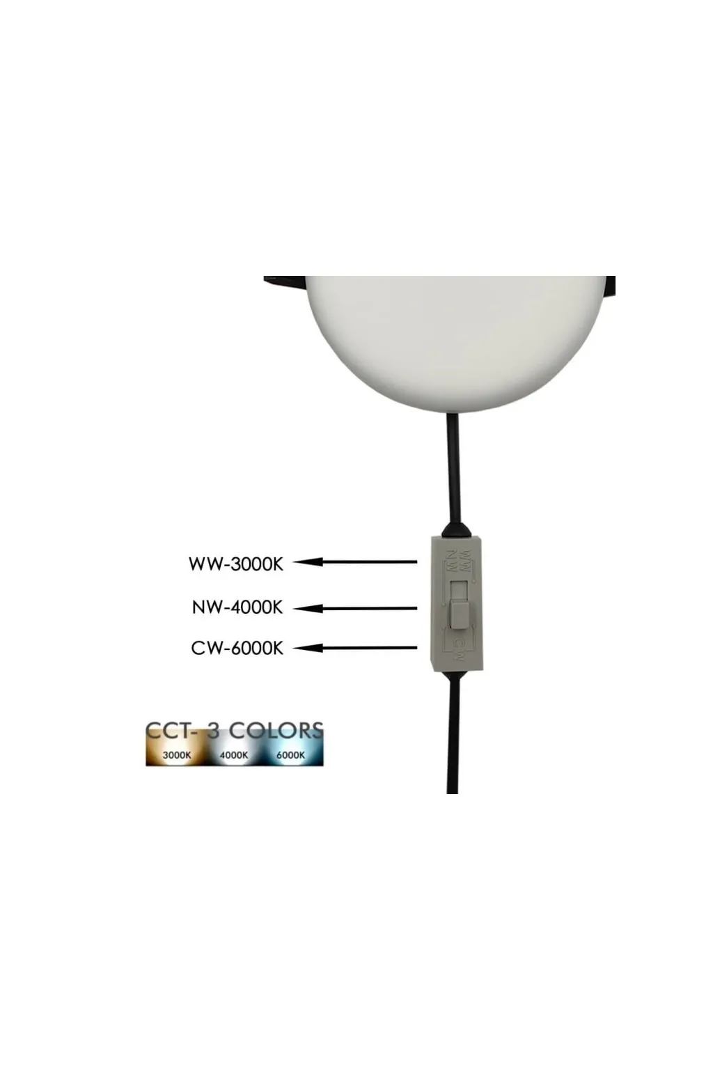 Downlight LED 8W - Frameless QUASAR - OSRAM CHIP DURIS E 2835 - CCT