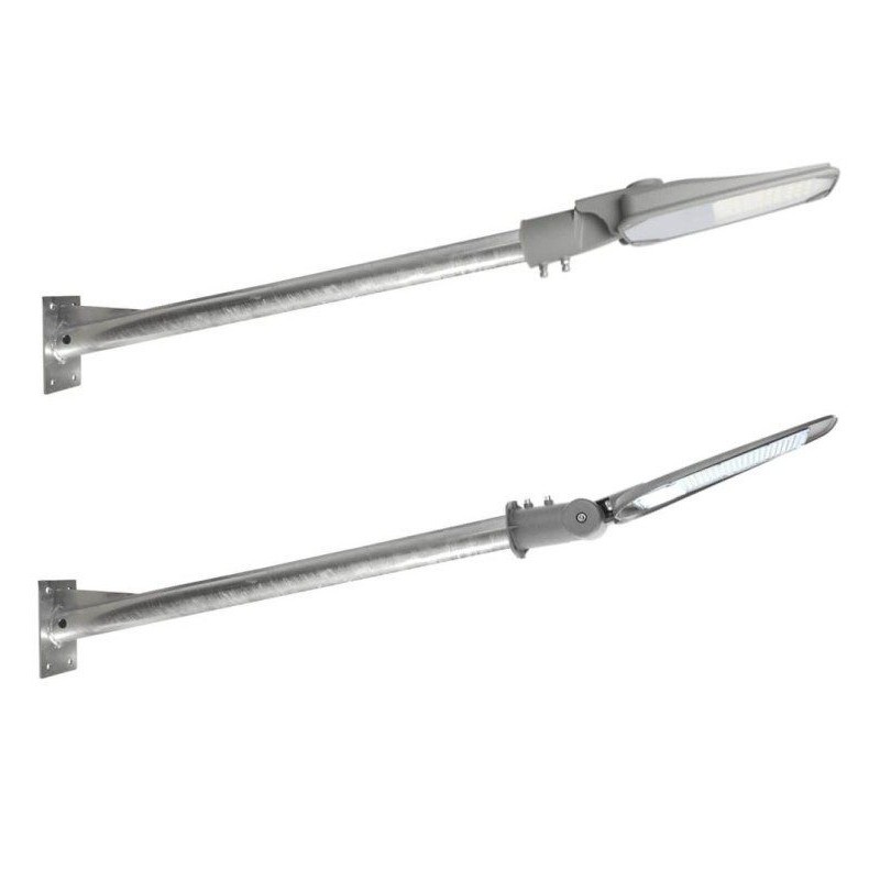 Support de Lampadaire - Acier Galvanisé - 1m.