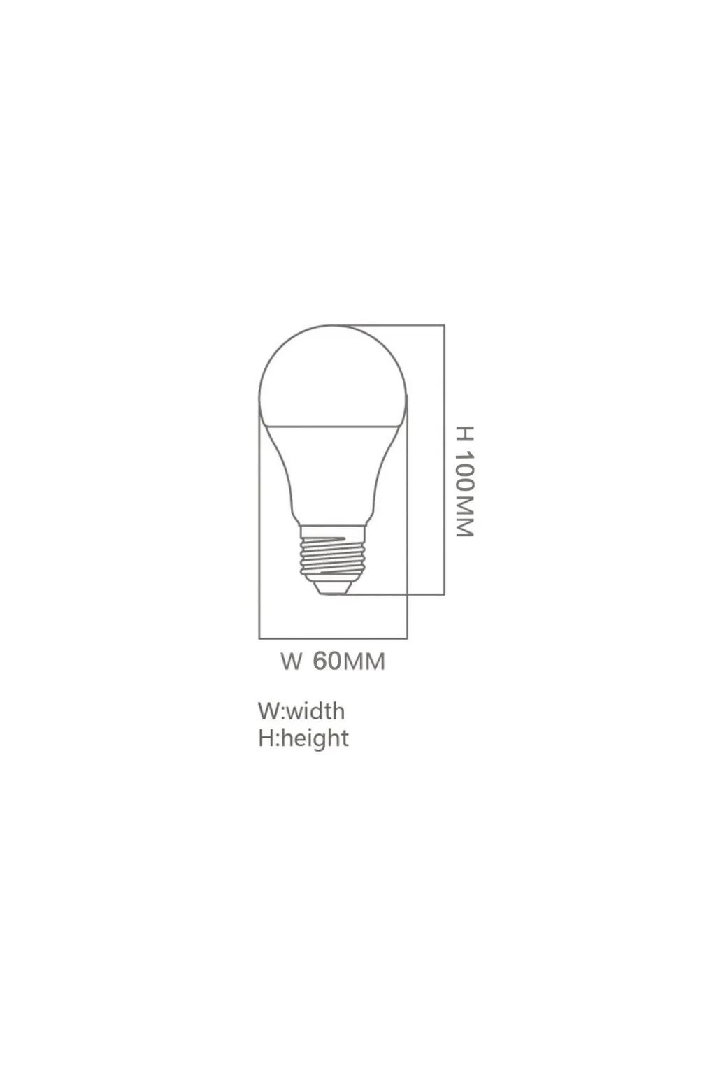 Bombilla LED 15W E27 A60 180º - OSRAM CHIP DURIS E 2835
