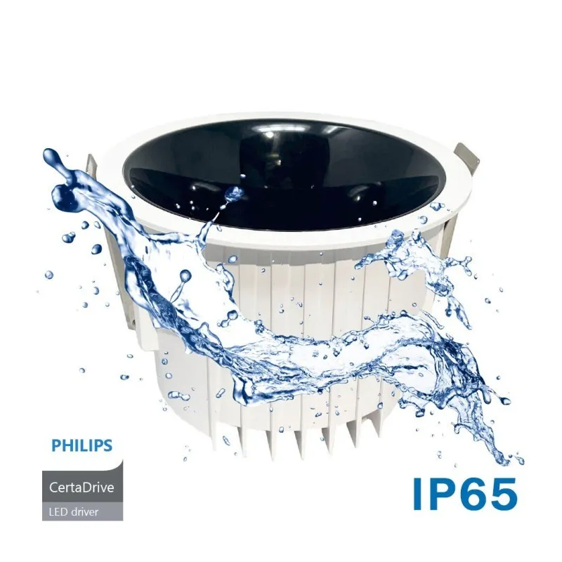 Downlight LED 40W Circular - Philips CertaDrive - CCT - UGR13 - IP65