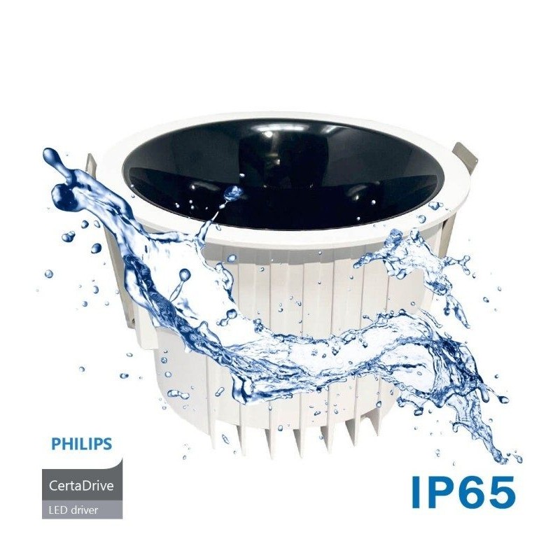 Downlight LED 40W Circular - Philips CertaDrive - CCT - UGR13 - IP65