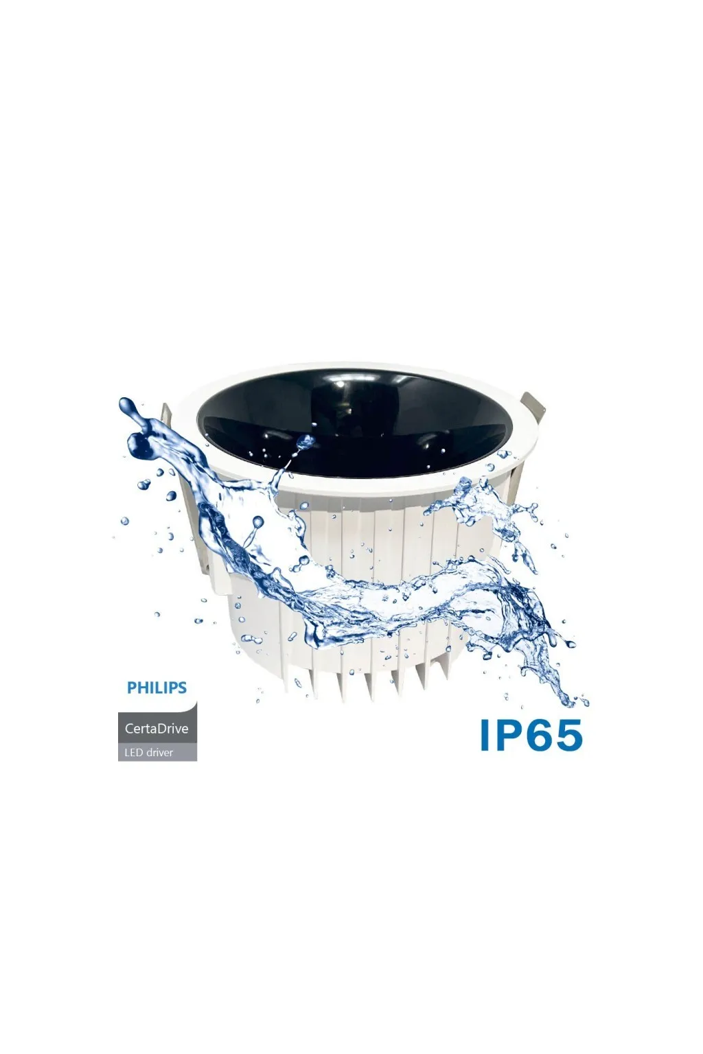 Downlight LED 40W Circular - Philips CertaDrive - CCT - UGR13 - IP65