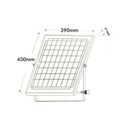 FAROLA VILLA SOLAR LED 200W OSRAM CHIP PROFESIONAL