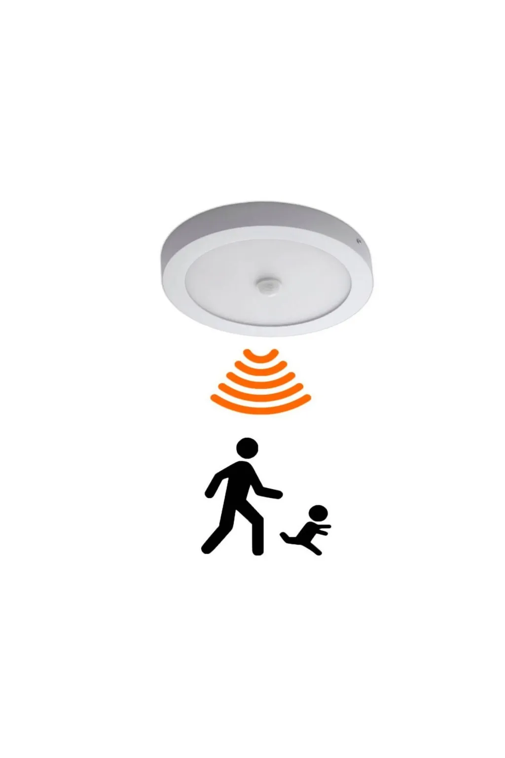 Plafón LED Superficie Circular 24W - 22W- 20W -18W Detector de Movimiento - 2700K+CCT - OSRAM CHIP