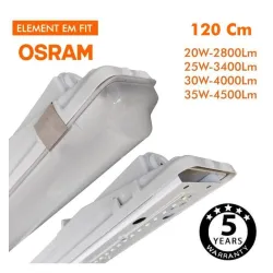Regleta Estanca LED integrado - 35W-30W-25W-20W - OSRAM Driver - 120cm