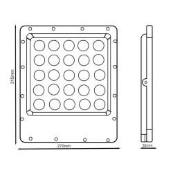 Foco Proyector Exterior LED 200W - Avant Pro - OSRAM CHIP DURIS E 2835