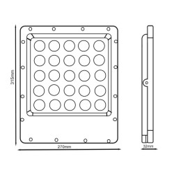 Foco Proyector Exterior LED 200W - Avant Pro - OSRAM CHIP DURIS E 2835