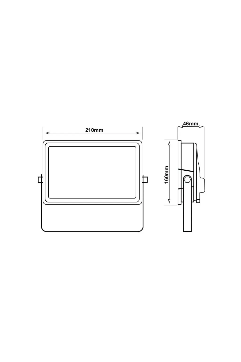Foco Proyector LED 50W NEW AVANT BLACK - CCT COLOR SELECCIONABLE