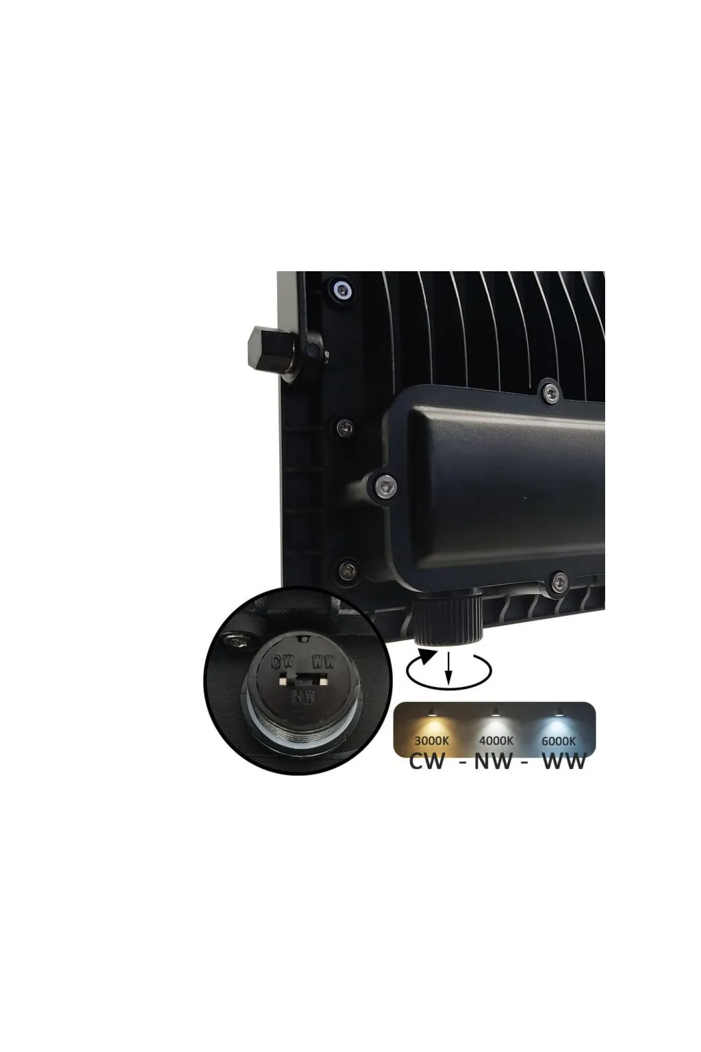 Foco Proyector LED 50W NEW AVANT BLACK - CCT COLOR SELECCIONABLE