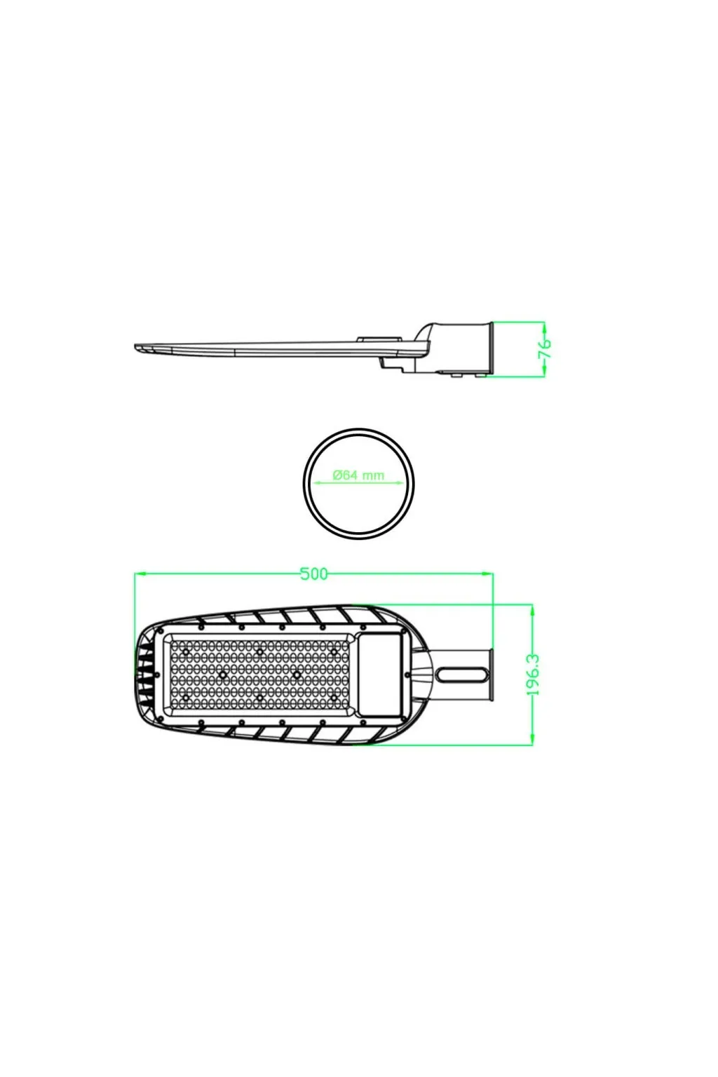 Farola LED 100W AVANT - OSRAM CHIP