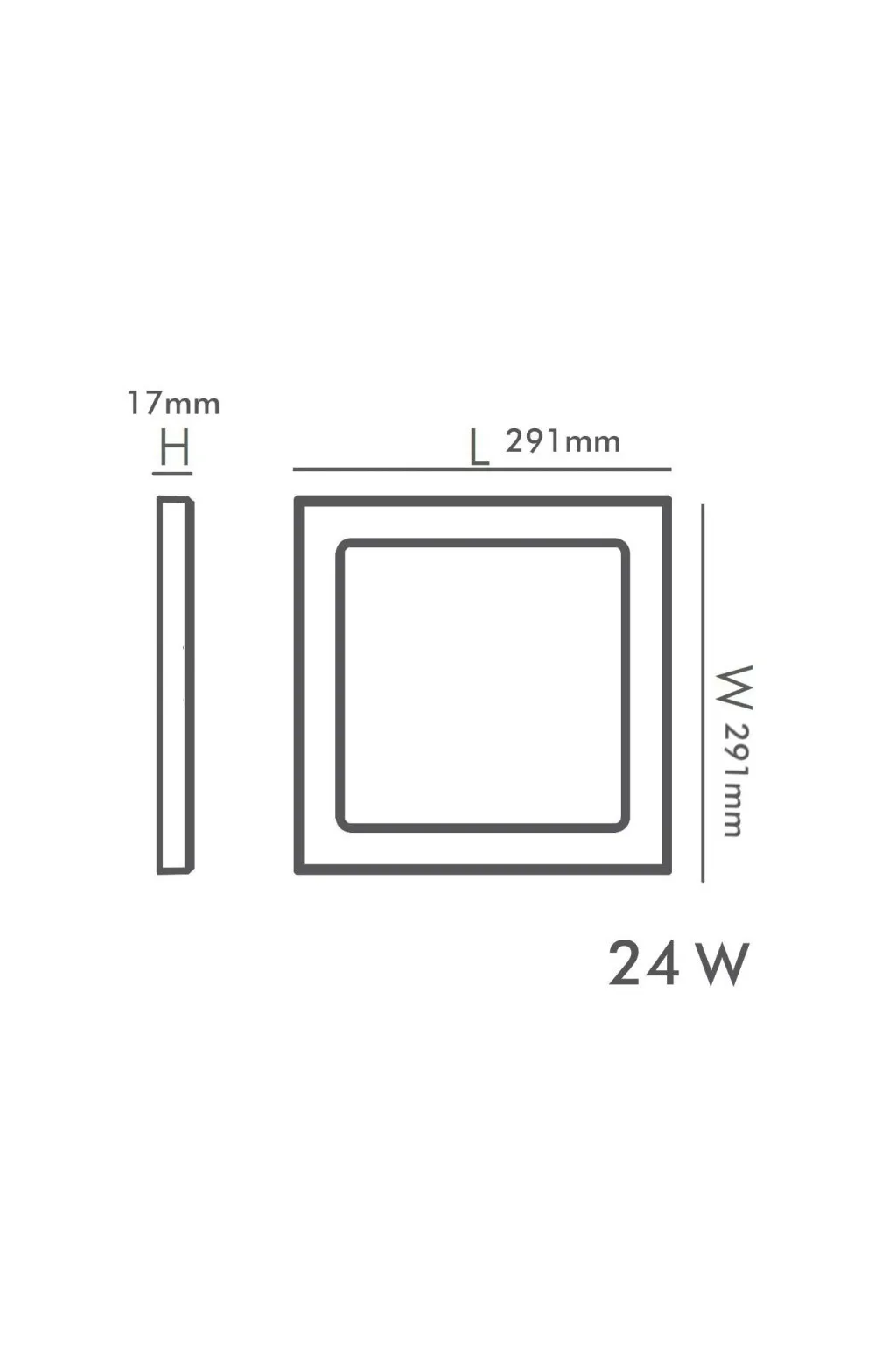 Downlight + Plafón LED - Cuadrado- MOSS NEGRO LUMILEDS- 24W AJUSTABLE - CCT Color Seleccionable