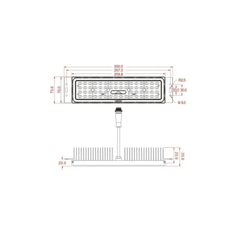 Module  LED 50W MAGNUM OSRAM Chip 180Lm/W 136º x 78º